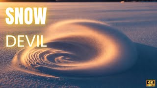 Snow Devil | Mini Winter Tornado on Ice 🌪️❄️ (4K)
