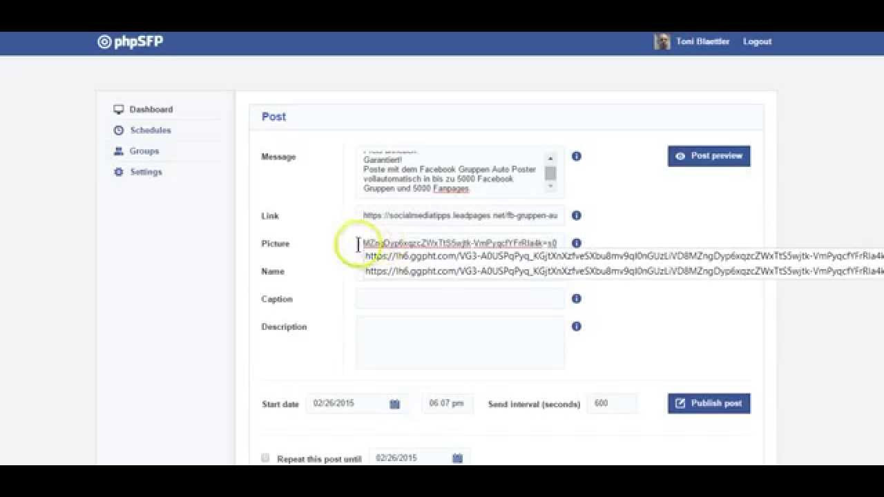 New FB Gruppen Autoposter/Autoposter/Gruppenposter, deutsche Anleitung, automatisiert posten