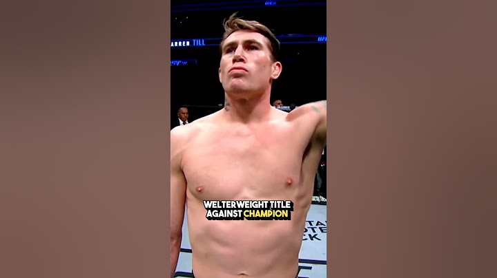 Darren Till was suppose to be the next big thing in MMA