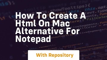 How to create a html on mac alternative for notepad