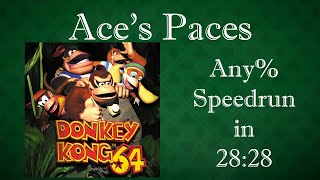 Donkey Kong 64 Any% Speedrun by Znernicus - ACES PACES