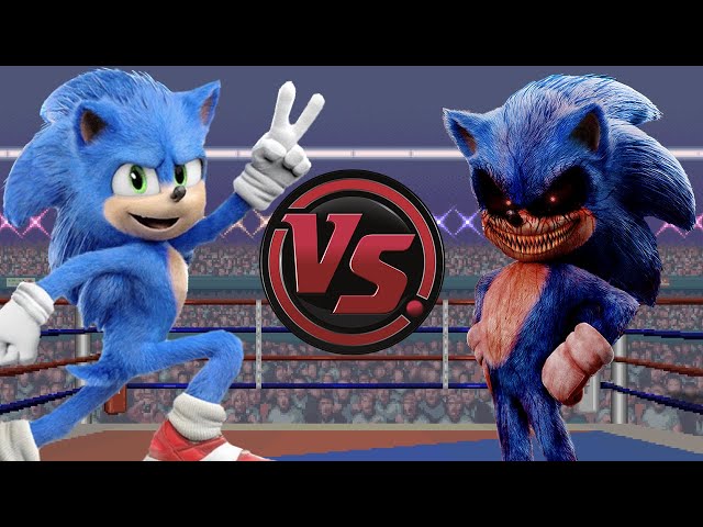 FLEETWAY SUPER SONIC vs SONIC.EXE! (Sonic The Hedgehog Cartoon Rap Battle)
