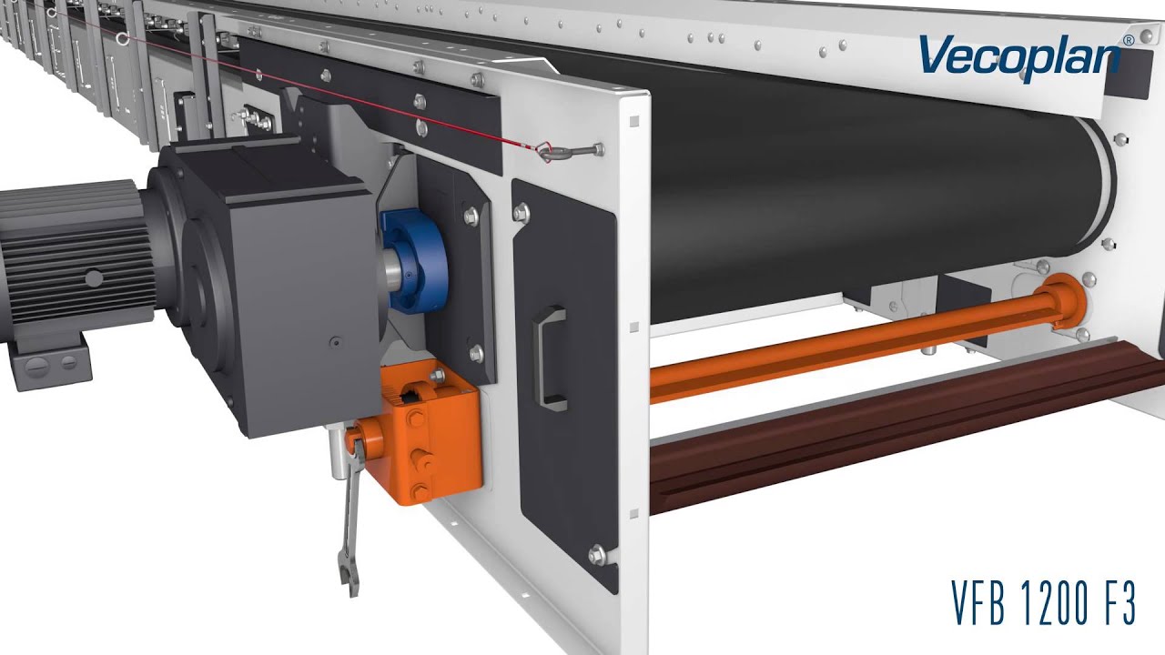 ЗАМЕНА РАКЕЛЯ НА ЛЕНТОЧНОМ ТРАНСПОРТЁРЕ /// Vecoplan (Германия) - YouTube