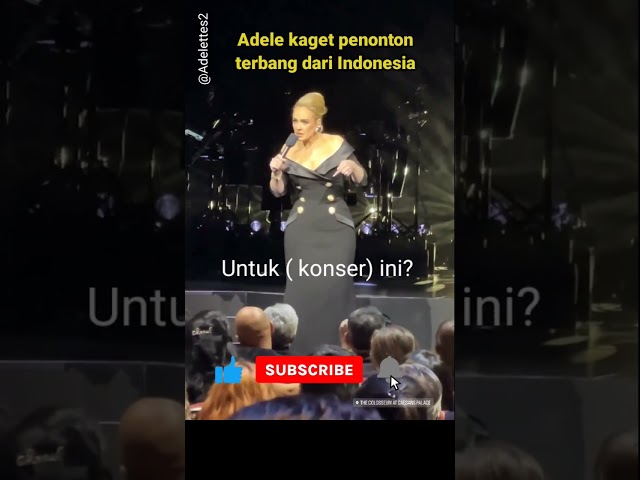 Penyanyi Adele kaget sama orang Indonesia! #adele class=