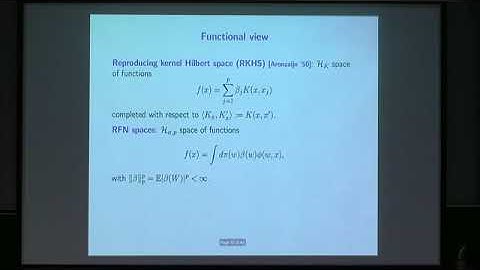 STSW01 | Prof. Lorenzo Rosasco | Optimal and efficient learning with random features