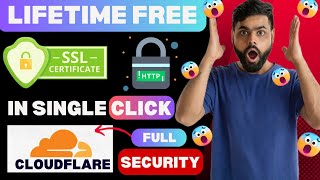 How To Get Lifetime FREE SSL Certificate For Website in 2023| Cloudflare SSL | one click SSL install