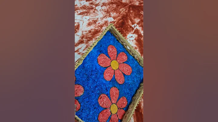 Wooden Tray Renovation #youtubeshorts #renovation #renovate #recycle #wooden #woodentray #art #craft