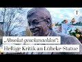 Zentrum für Politische Schönheit stellt Lübcke-Statue vor CDU-Zentrale auf