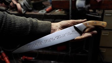 Forging a viking Seax knife, part 3, making the handle.