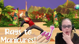 SWIMSUITS IN WINTER!!!⛄💅 [Rags to Manicures ep 5] | Sims 4 Spa Day Refresh