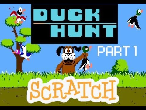 How to make Duck Hunt game in scratch | Part 1 | Setup & Target | Scratch Tutorial Duck Hunt NES