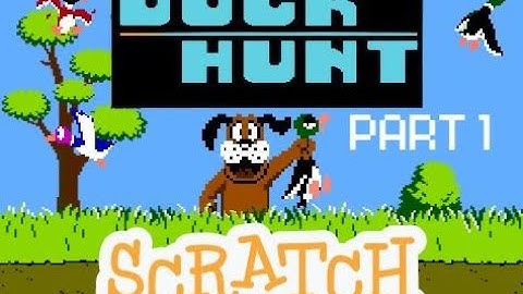 How to make Duck Hunt game in scratch | Part 1 | Setup & Target | Scratch Tutorial Duck Hunt NES
