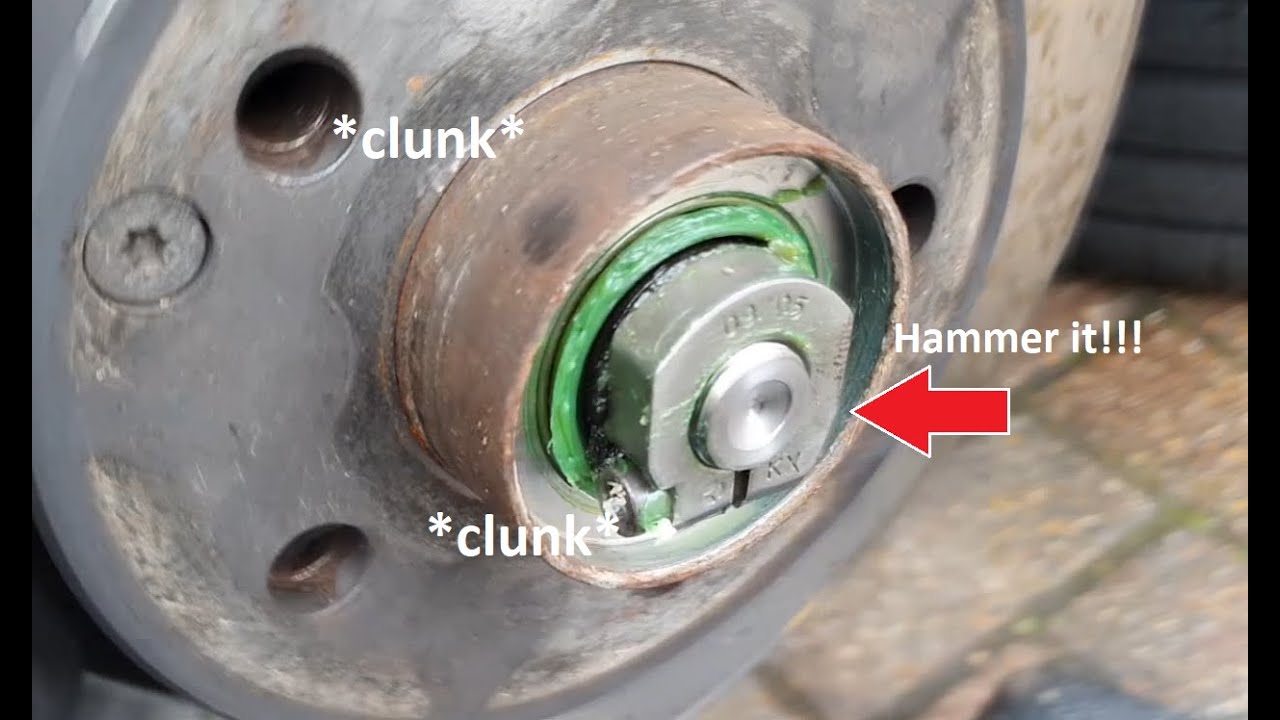 Adjusting the wheel bearing on a mercedes benz simple diy youtube