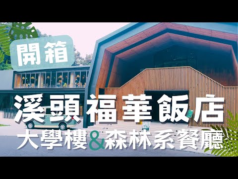 【開箱】溪頭自然教育園區福華渡假飯店|大學樓客房|雲杉樓超美森林系自助餐廳|Vlog