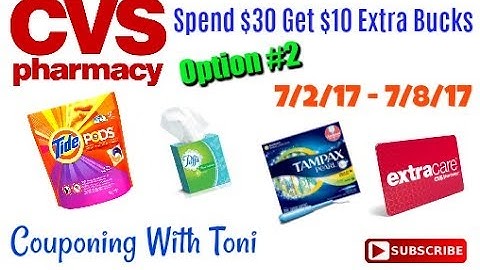 CVS 7/2/17 - 7/8/17 Breakdown ~ OPTION #2 | Spend $30 Get $10 + Google Doc!