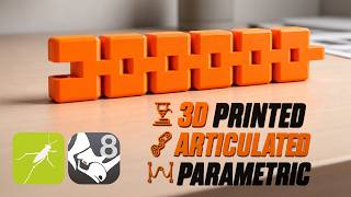 Articulated Chain Bracelet for 3D printing using parametric tools Grasshopper for Rhino script
