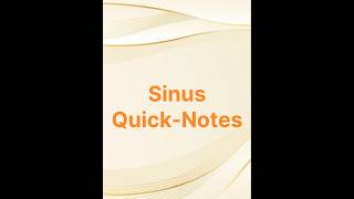 Sinus short notes #explorepage #mbbs #bums #nursing #biology #viralshorts #ntaneet #jipmer #doctor