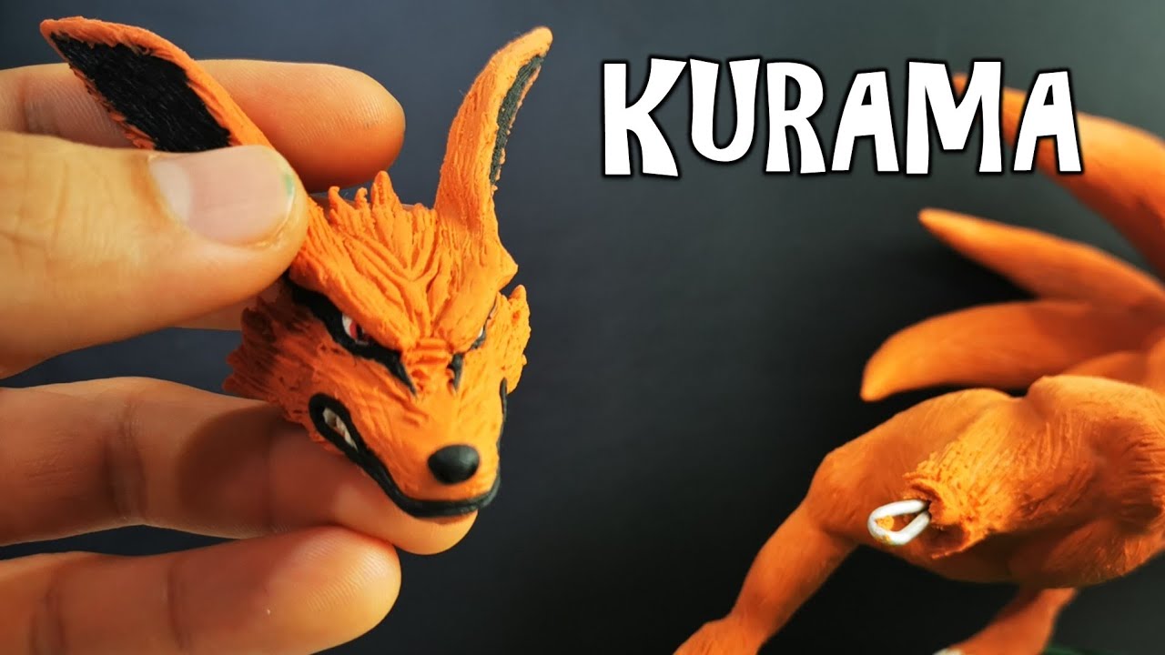 Como Hacer KYUUBI Escultura Plastilina | How to Kurama clay Tutorial | Esculturas Naruto DibujAme Un