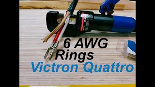 So installieren Sie Ringkabelschuhe an 6 Gauge-Draht Romex | Victron Quattro-Verkabelung leicht g...