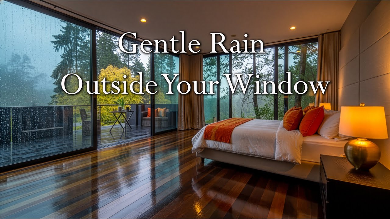 Gentle Rain Outside Your Window | 4 Hours of Soothing Sleep Sounds