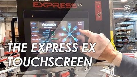 Express EX Automatic Screen Printing Press Touchscreen Demo