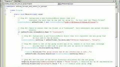 How to: Adding users to groups in Active Directory with .NET