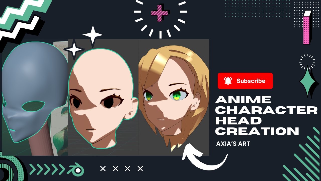 Anime Character Head Creation in Blender | Full Timelapse - YouTube