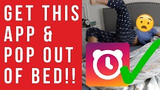 TROUBLE GETTING OUT OF BED? TRY THIS! | ALARMY APP REVIEW! (SLEEP IF YOU CAN!)