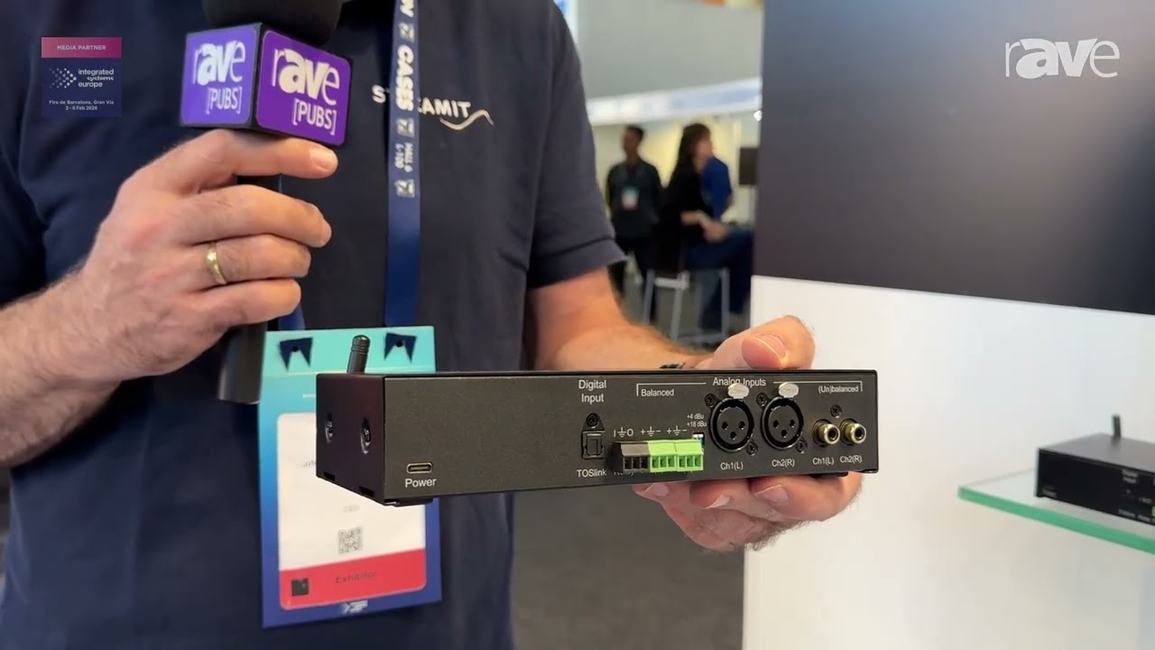 ISE 2026: Streamit Shows Off Iris Pro Wireless Audio Transmitter