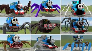 Building a Thomas Train Chased By New Cursed Thomas and Friends Family Monsters  Garry's Mod part 11