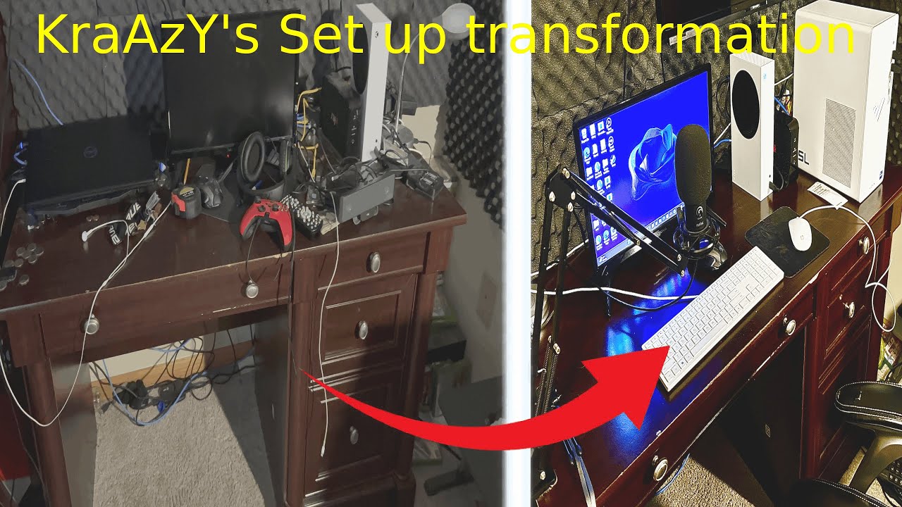 Transforming My Old Gaming Set Up To A New And Improved Set Up Tour