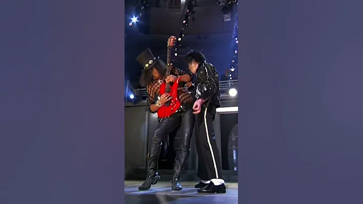 Michael Jackson with Slash Live 'BEAT IT'