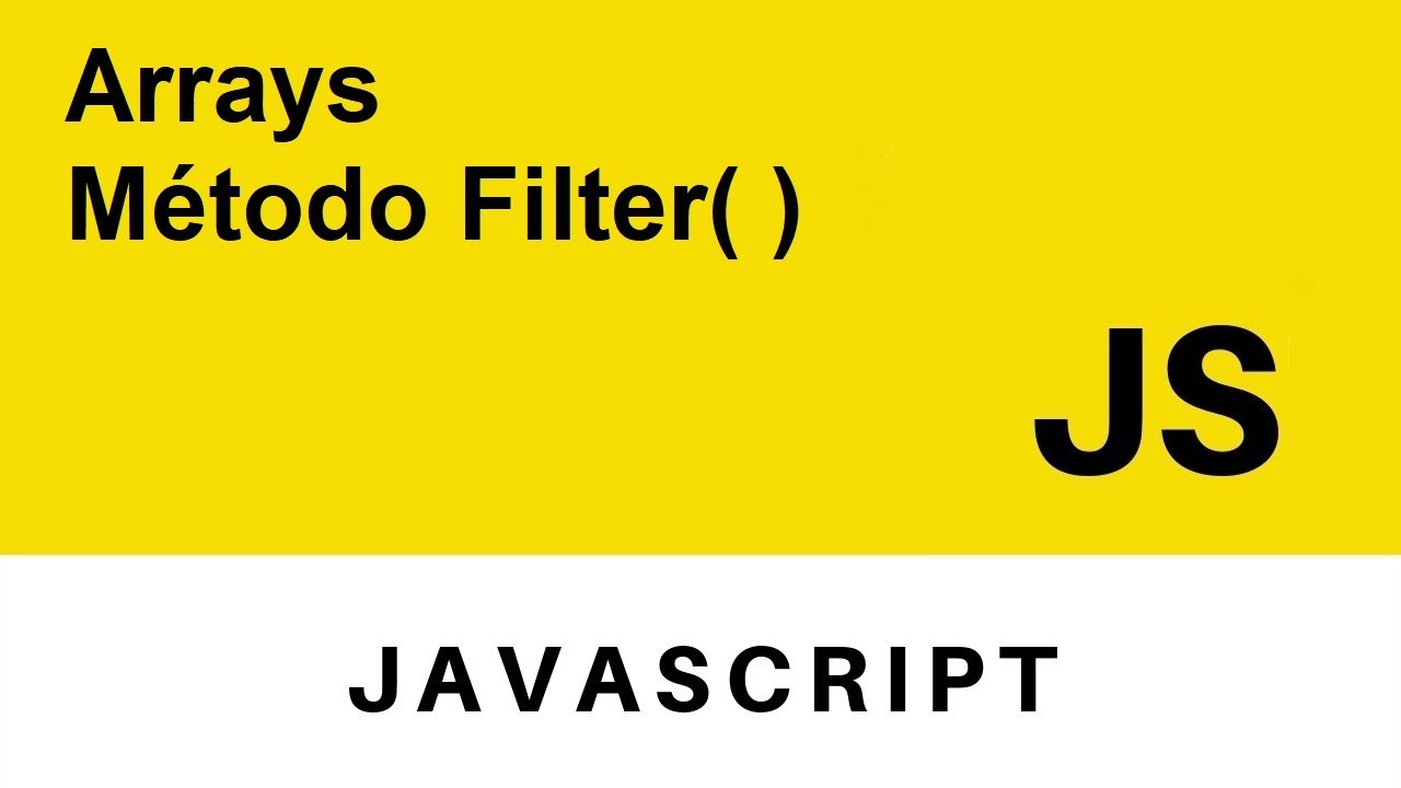 Método Filter Javascript | Mini Curso Manipulação de Array #02 - YouTube