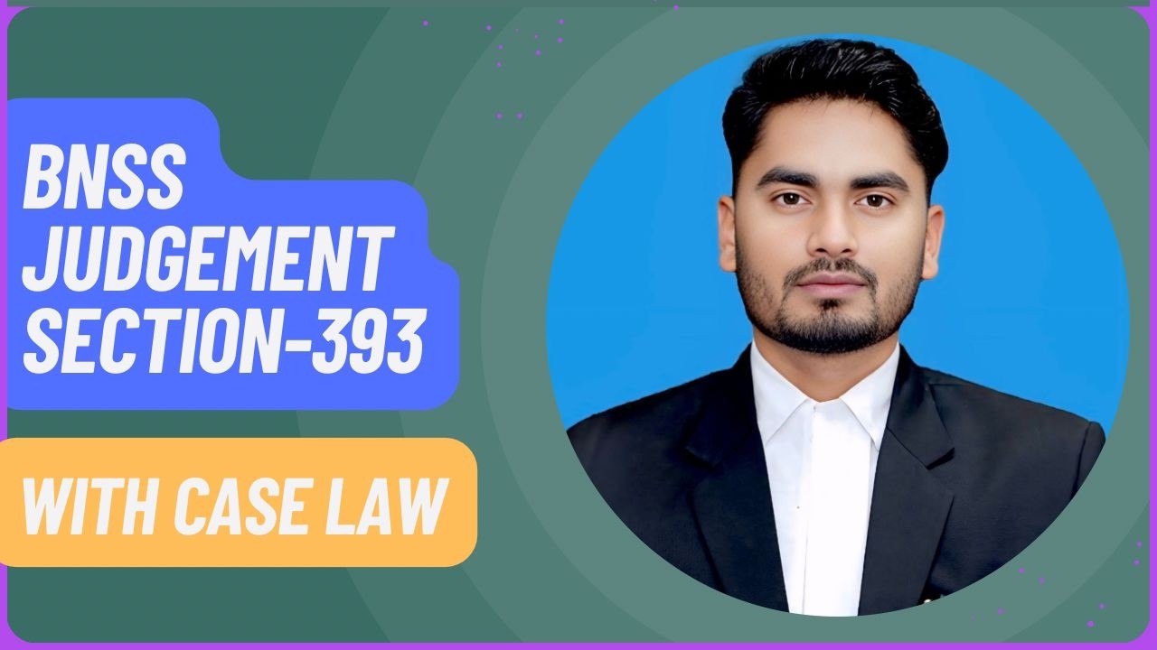 Section 393 BNSS | Judgment Explained | BNSS2023 Hindi#freelegalclasses ...