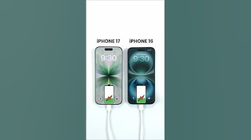 iPhone 17 vs iPhone 16 Battery Charging Test - Fast Charging Test #shorts#youtubeshorts#batterytest