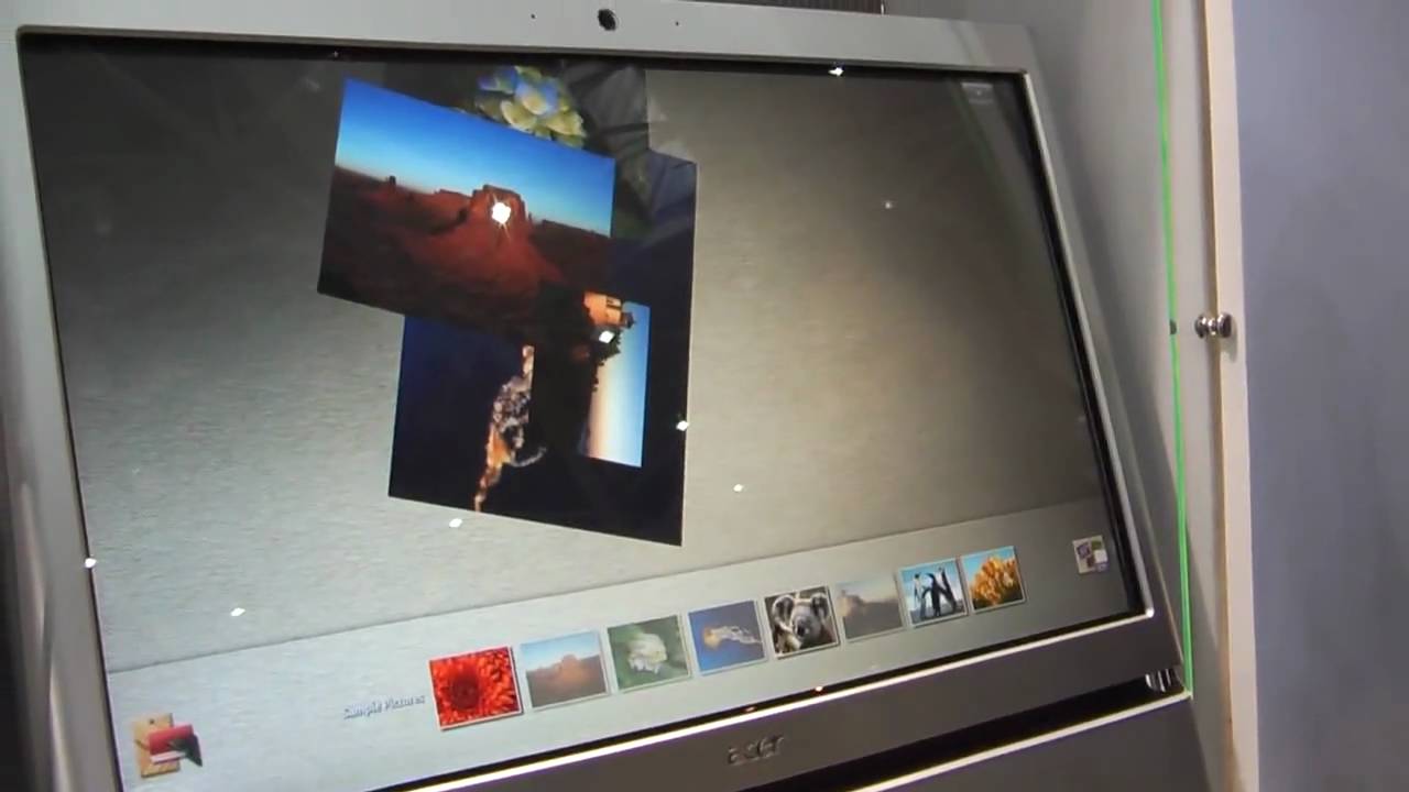 【COMPUTEX 2009】Acer demo All-in-one PC 「Aspire Z5600」 - YouTube