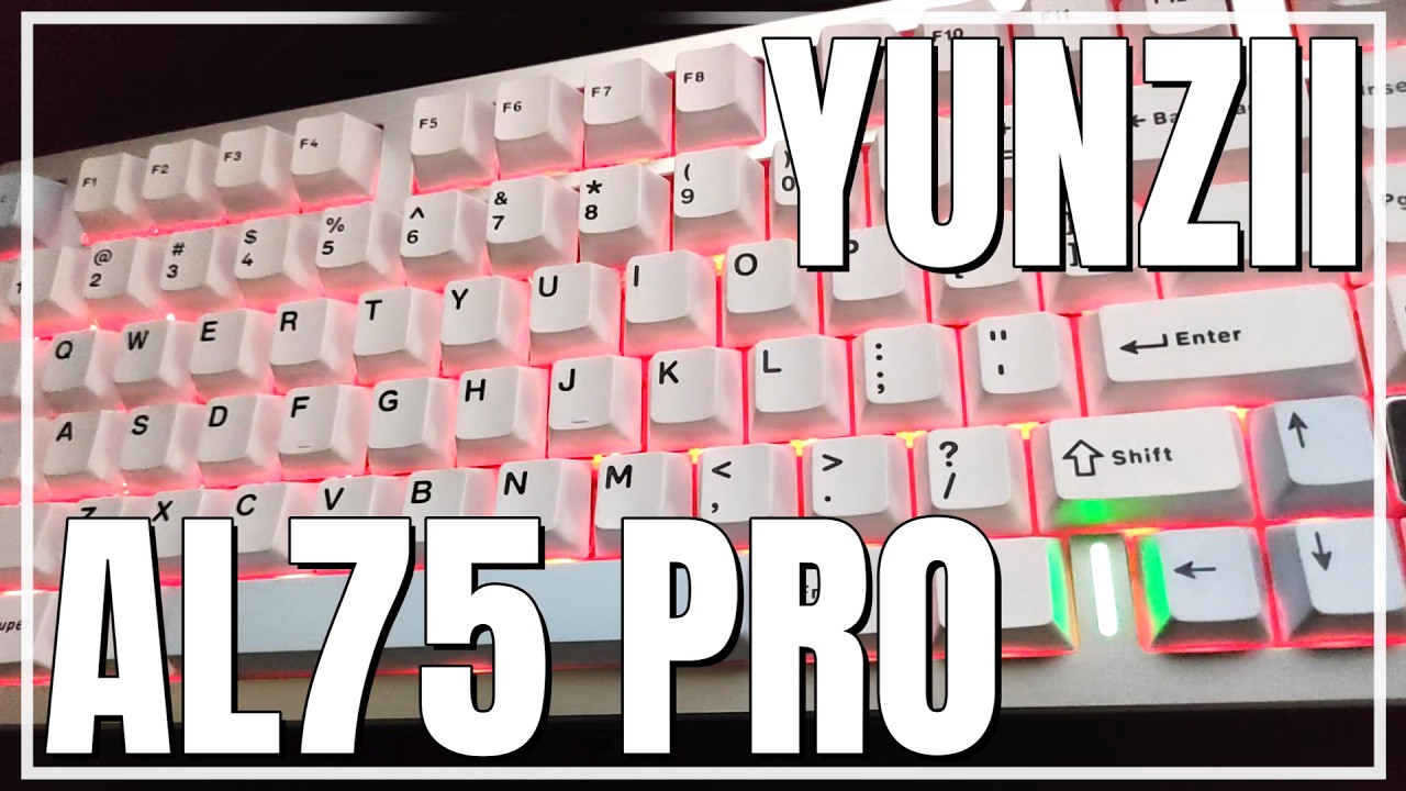 YUNZII AL75PRO BlueGreyTactileSwitch レビュー - YouTube