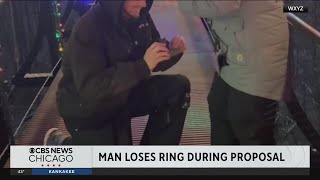Michigan man drops engagement ring over 100 feet during proposal