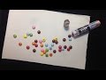 マーブルチョコを描く Painting of marble chocolate