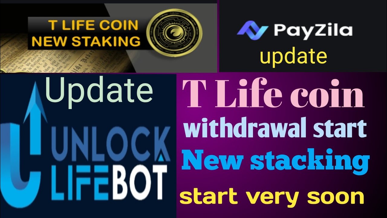 T Life coin withdrawal and new stacking update - YouTube