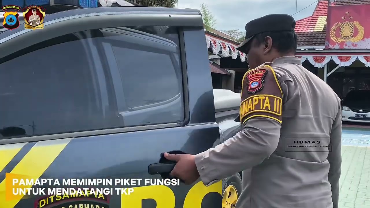 PAMAPTA POLRES HULU SUNGAI TENGAH MENERIMA LAPORAN DARI MASYARAKAT TENTANG PENCURIAN