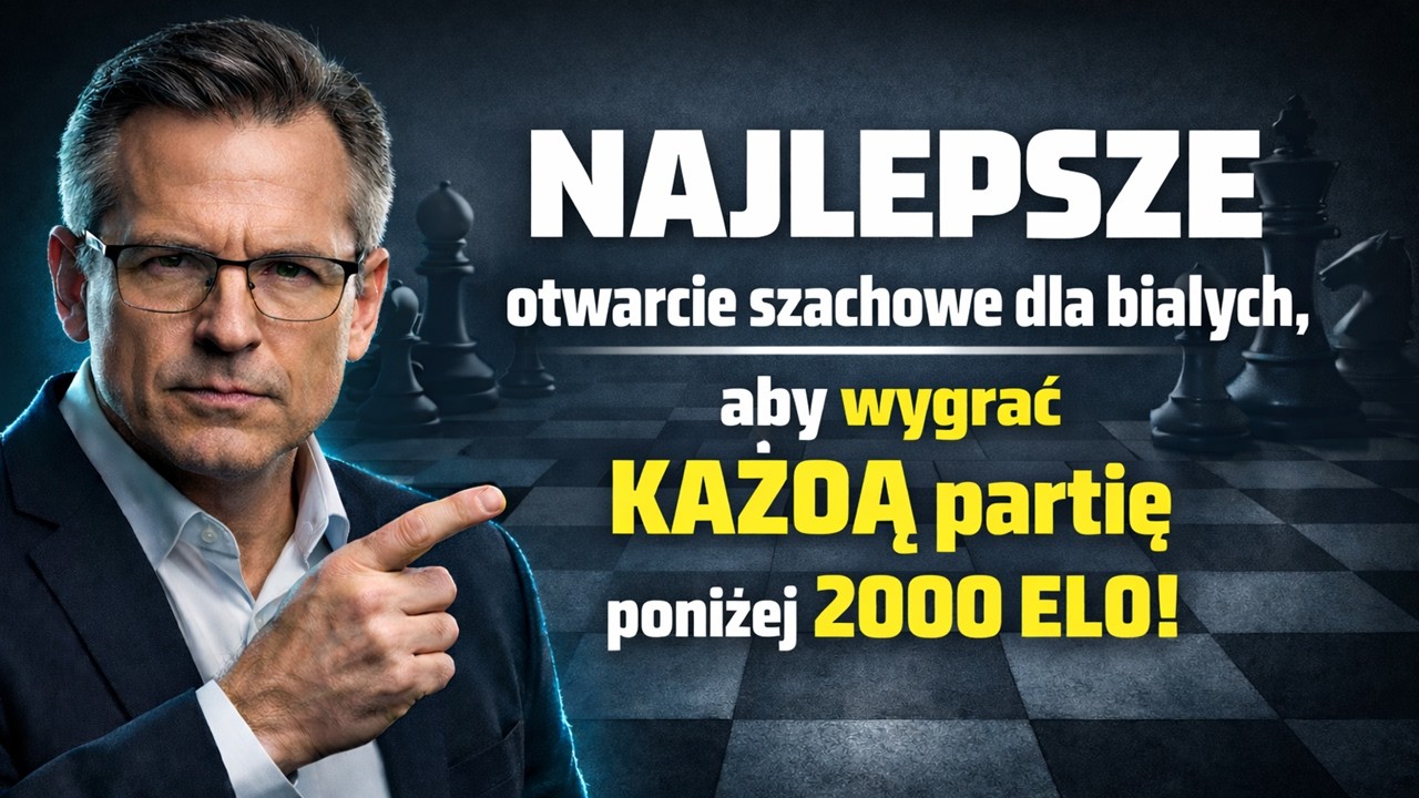 NAJLEPSZE otwarcie szachowe dla białych, aby wygrać KAŻDĄ partię poniżej 2000 ELO!