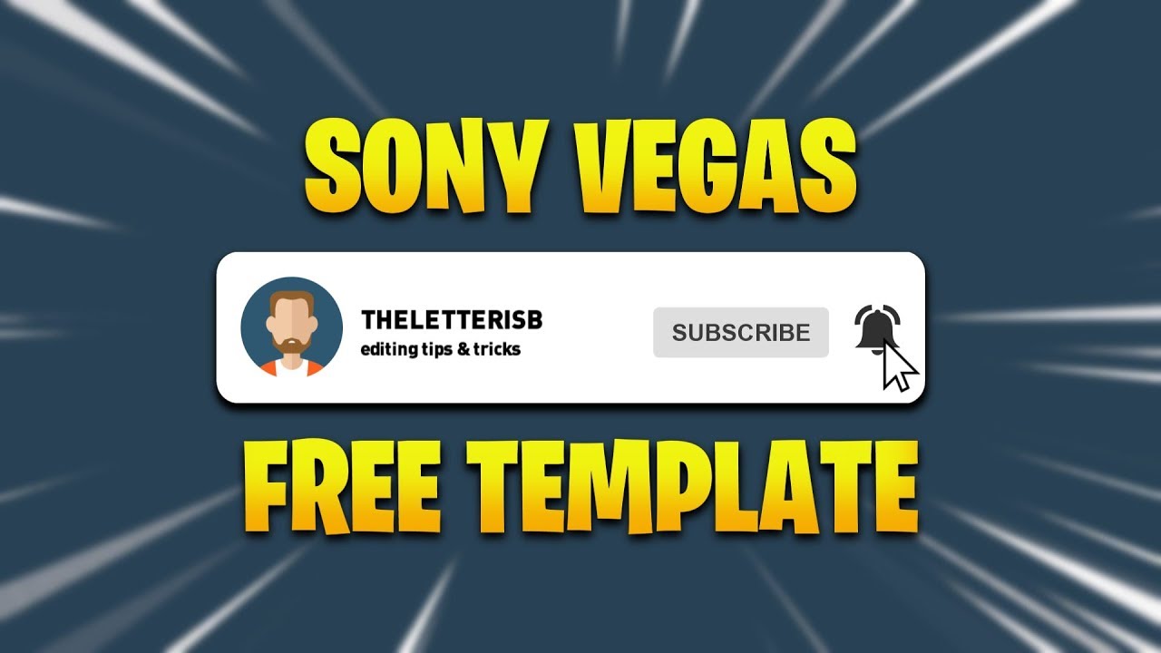 Free Template - Animated YouTube Subscribe Button And Bell Icon - Sony  Vegas Pro - YouTube