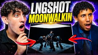my friend reacts to the MOST UNDERATED K-POP group of all TIME! LNGSHOT 'Moonwalkin' M/V!