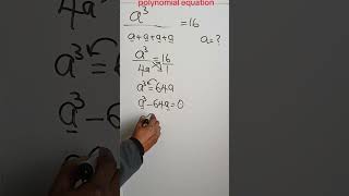 How to solve a polynomial equation question #mathstudents #freemathsclass #polynomials