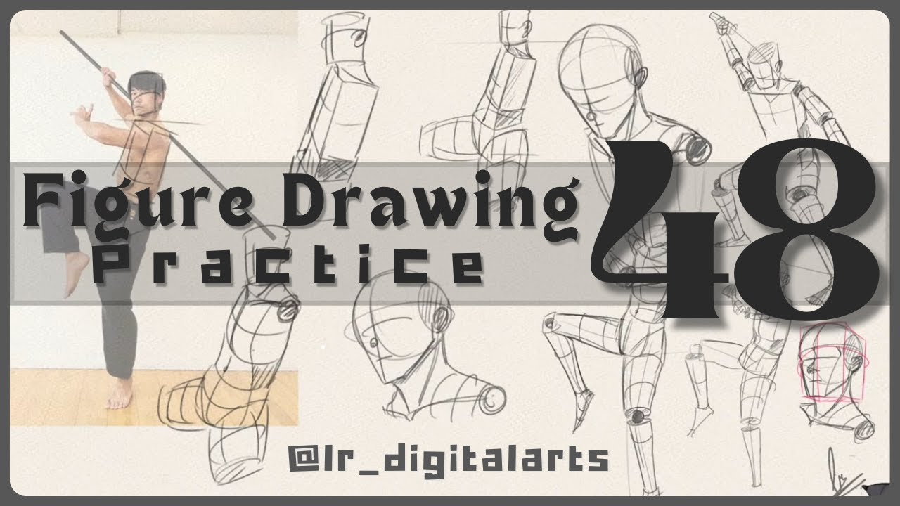 Figure drawing | Drawing practice 48 | Gesture drawing - YouTube