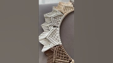 “Reflecting beauty in every knot – a macramé mirror that blends craftsmanship with elegance.”