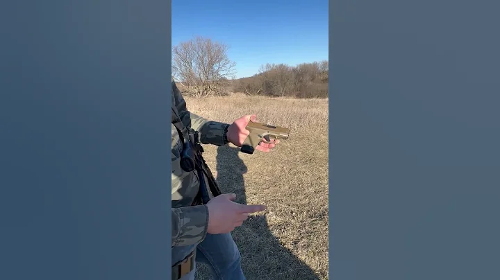 Springfield Armory Hellcat at 110 yards!  #springfieldarmory #hellcat #9mm #longrange #shorts