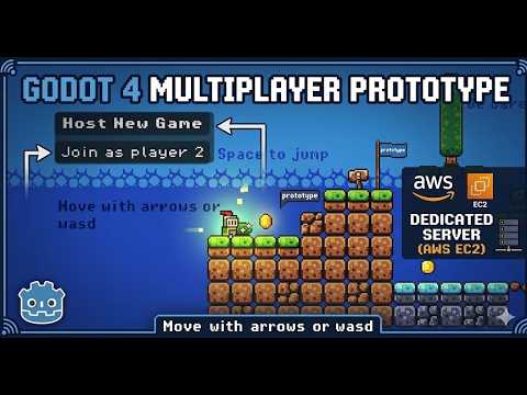 Godot 4 Multiplayer Platformer Prototype | AWS EC2 Dedicated Server