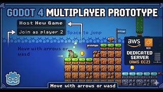 Godot 4 Multiplayer Platformer Prototype | AWS EC2 Dedicated Server